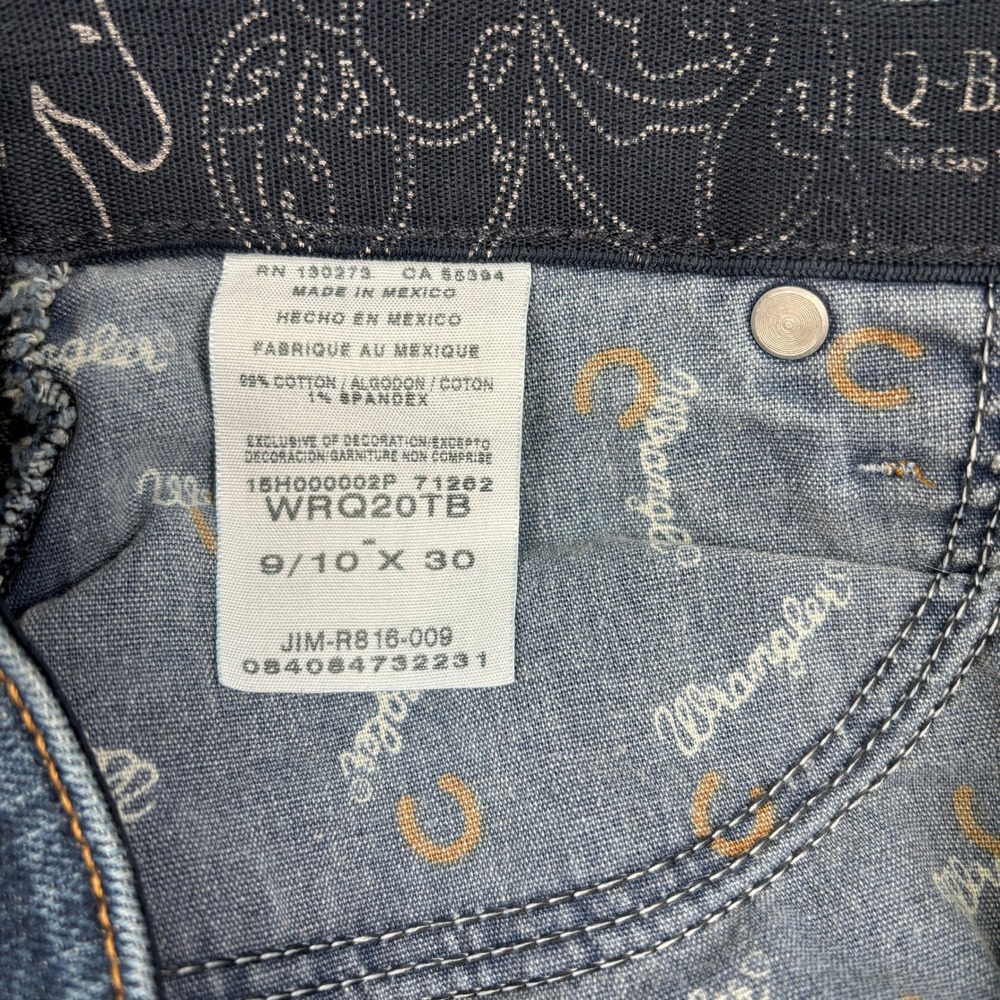 Wrangler Q-Baby Bootcut Jeans Women 9/10x30 Western Cowgirl Riding Stretch Denim - Picture 7 of 13